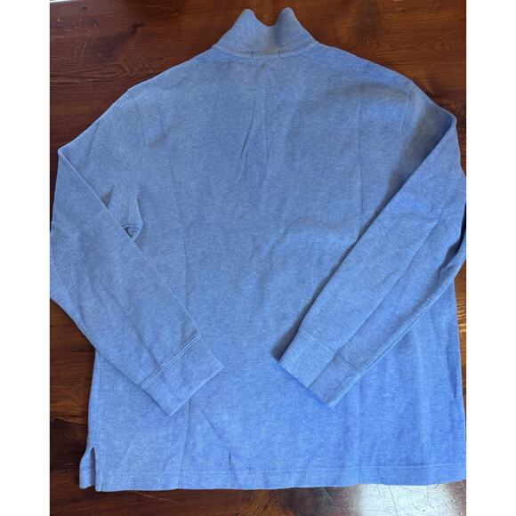 Polo Ralph Lauren Light Blue Mens 1/4 Zip Pull Over Sweater Size Large - Picture 4 of 14